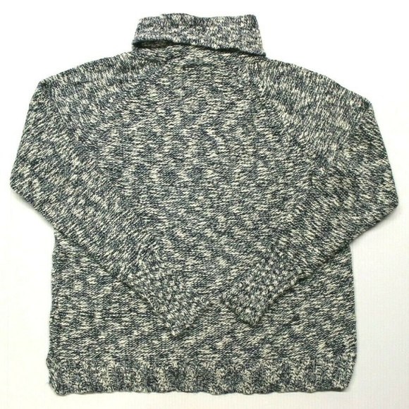 Chaps Marled Cowl Neck Sweater - Indigo - XL - Picture 3 of 3